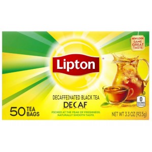 Lipton Black Tea Bags Decaffeinated