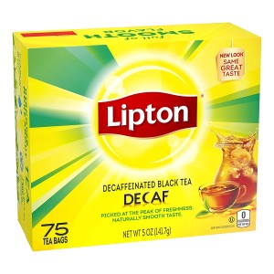Lipton Black Tea Bags Decaffeinated