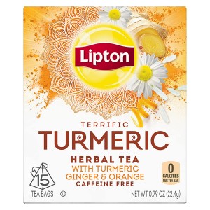 Lipton Terrific Turmeric Herbal Tea with Ginger & Orange