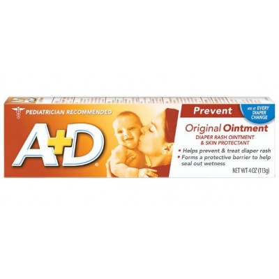 A+D Original Diaper Rash Ointment And Skin Protectant 4oz