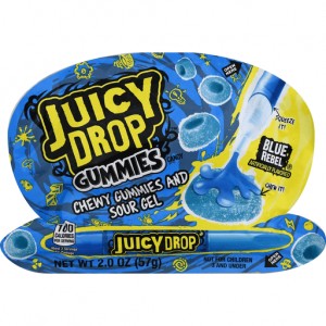 Juicy Drop Pop Chewy Gummies and Sour Gel