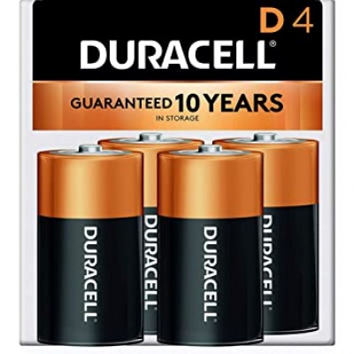 Duracell Batteries D 4 Pack