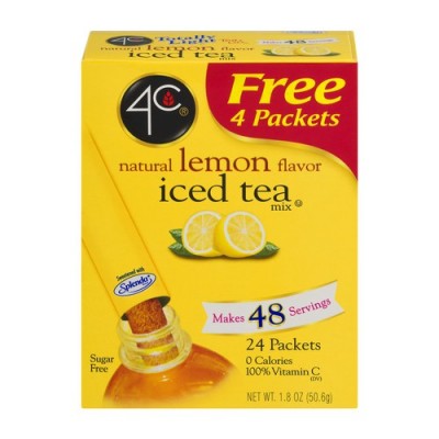 4C Totally Light Tea2Go - Lemon Iced Tea Mix