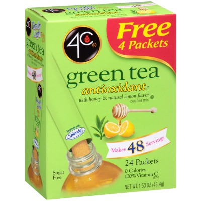 4C Totally Light Tea2Go Green Tea Mix