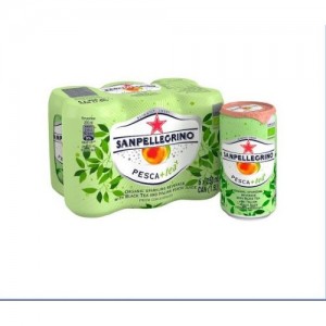 San Pellegrino Pesca&Te Sparkling Organic Juice&Tea Blend -6 Pack