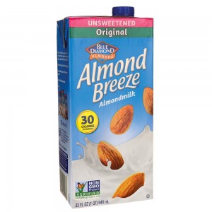 Blue Diamond Almond Breeze Unsweetened Original Almond Milk