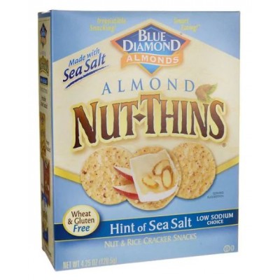 Blue Diamond Almonds Crackers -Nut Thins Sea Salt
