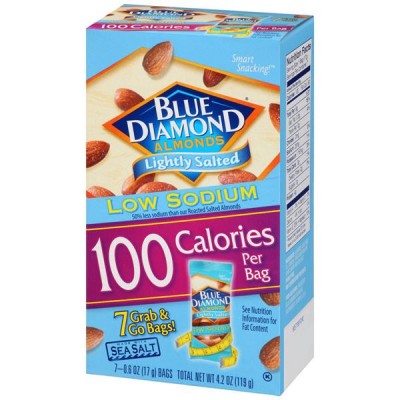 Blue Diamond Almonds - 100 Calorie Packs - Lightly Salted