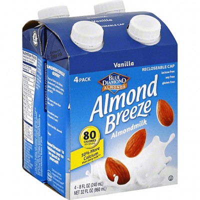 Blue Diamond 4 Pack Almond Breeze Almondmilk - Vanilla