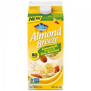 Blue Diamond Almond Breeze Almond Milk - Banana