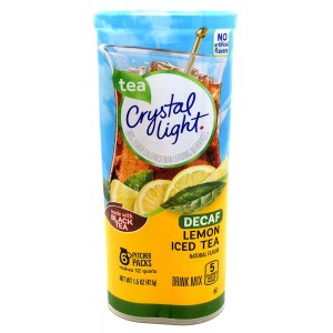 Crystal Light Decaf Lemon Iced Tea Drink Mix Pitcher Packets