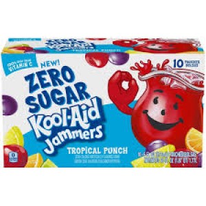 Kool-Aid Jammers Zero Sugar - Tropical Punch - 10 CT