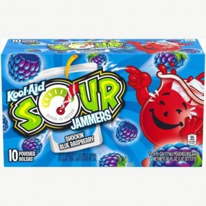 Kool-Aid Sour Jammers - Shocking Blue Raspberry - 10 CT