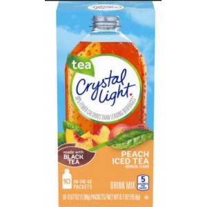 Crystal Light On-the-Go Peach Iced Tea Drink Mix Packets