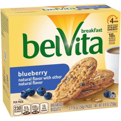 Belvita Blueberry Breakfast Biscuits - 5 Pack