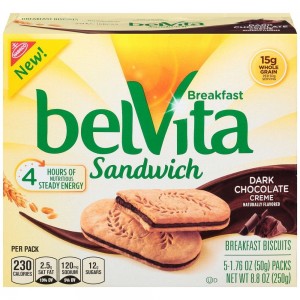 Belvita Sandwich Dark Chocolate Creme Breakfast Biscuits