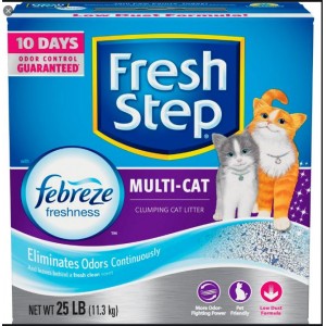 Fresh Step Multi-Cat Scented Litter with the Power of Febreze