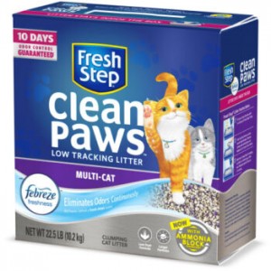 Fresh Step Clean Paws Multi-Cat Scented Litter