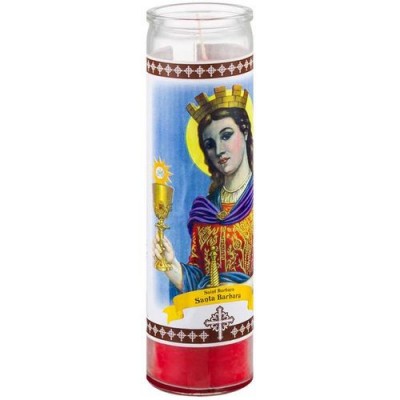 Star Candle Religious Candles - St. Barbara