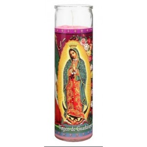 Star Candle Religious Candle - Our Lady Of Guadalupe