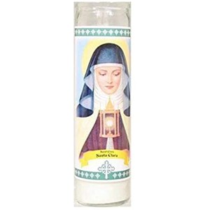 Star Candle Religious Candle - St Clara