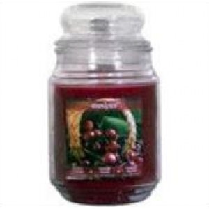 Star Candle Apothecary Jar - Black Cherry