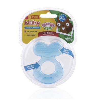 Nuby Step 1 Silicone Teether with Teething Bristles