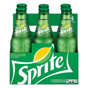 Sprite Lemon Lime Soda - 6 Pack Glass Bottles
