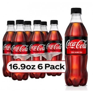 Coca-Cola Zero Sugar Bottles, 16.9 fl oz, 6 Pack