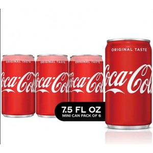 Coca-Cola Cans, 7.5 fl oz, 6 Pack