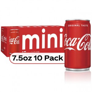 Coca-Cola Fridge Pack Cans, 7.5 fl oz, 10 Pack