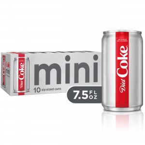 Coca-Cola light/diet Coke Fridge Pack Cans, 7.5 fl oz, 10 Pack
