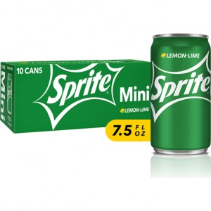 Sprite Fridge Pack Cans, 7.5 fl oz, 10 Pack