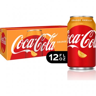 Coca-Cola Orange Vanilla Fridge Pack Cans, 12 fl oz, 12 Pack