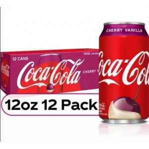 Coca-Cola Cherry Vanilla Fridge Pack Cans, 12 fl oz, 12 Pack