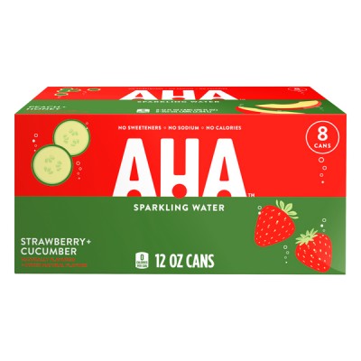 Aha Strawberry Cucumber Sparkling Water