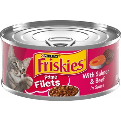 Purina Prime Filets With Salmon & Beef in Sauce