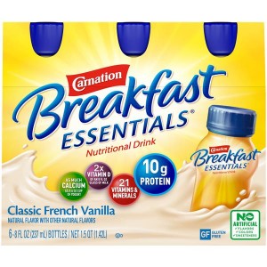 Carnation Breakfast Essentials Ready-to-Drink Bottle - Classic French Vanilla