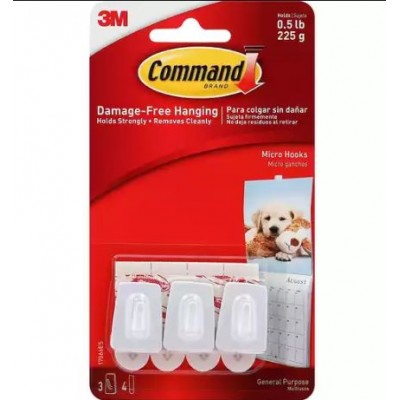 Command Clear Round Cord Clips