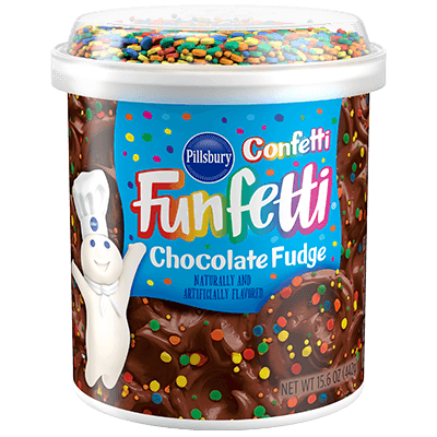 Pillsbury Funfetti - Confetti - Chocolate Fudge Frosting