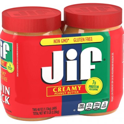 Jif Peanut Butter - Creamy - Twin Pack