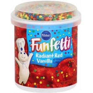 Pillsbury Radiant Red Vanilla Flavored Frosting