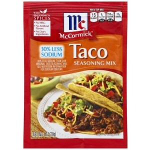 McCormick 30% Less Sodium Taco Seasoning Mix