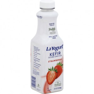 La Yogurt Kefir Cultured Lowfat Yogurt - Milk Strawberry