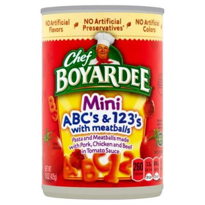 Chef Boyardee Cs And 123s With Meatball Mini Bites Pasta