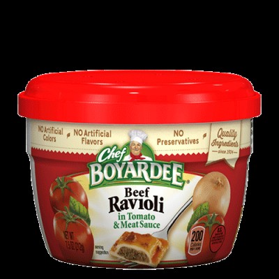 Chef Boyardee Microwaveable Beef Ravioli