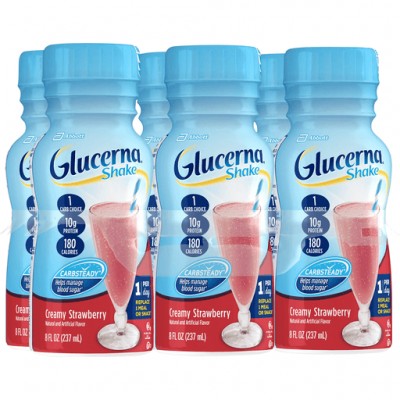 Glucerna Diabetes Shake Creamy Strawberry - 6 pk Glucerna Diabetes Shake Creamy Strawberry - 6 pk