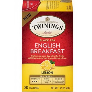 Twinings of London Lemon English Breakfast Tea Bags - 20 Count