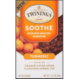 Twinings of London Soothe Turmeric, Orange & Star Anise Herbal Tea