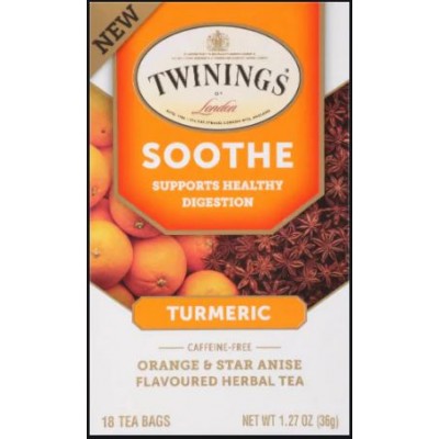 Twinings of London Soothe Turmeric, Orange & Star Anise Herbal Tea